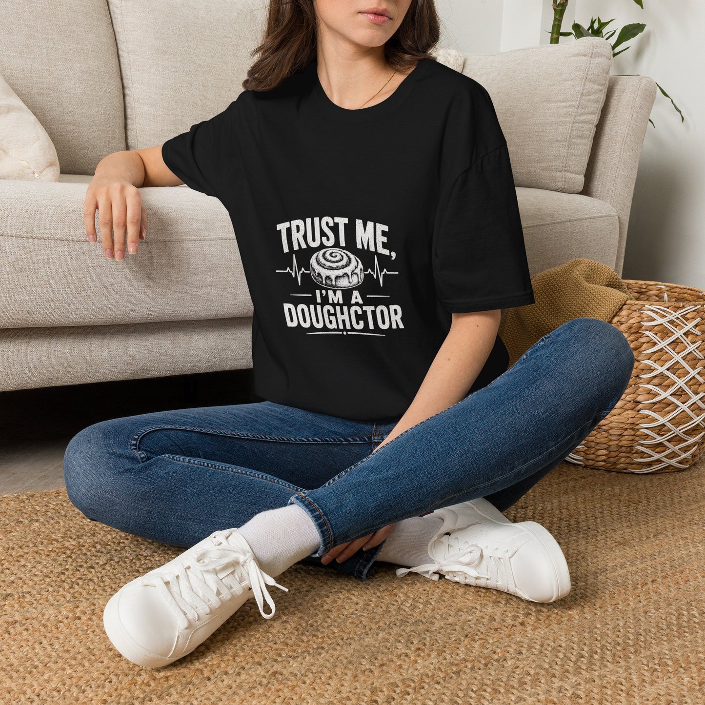 T‑Shirt — "Trust Me, I’m a Doughctor" Vintage Bakery Humor Tee